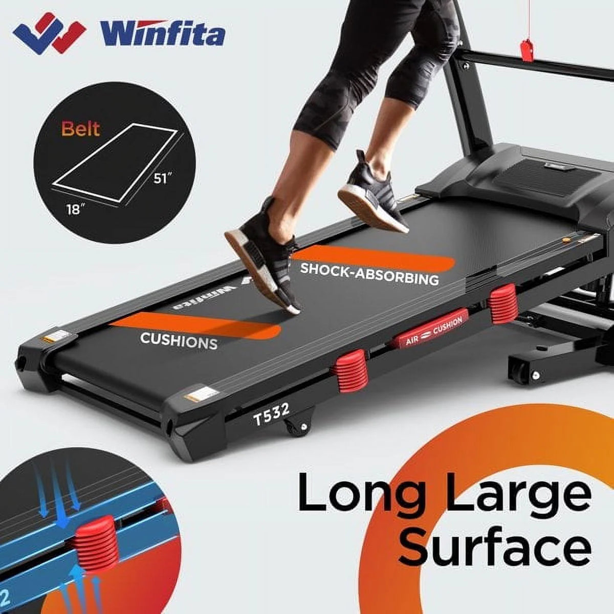 4.5HP Folding Treadmill with 15% Auto Incline O864