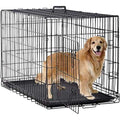 24,30,36,42,48 Inch Folding Metal Wire Dog Crate with Double-Door X3559