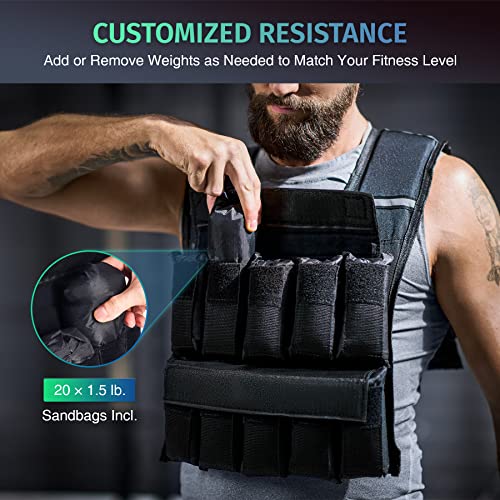 Weighted Vest Adjustable Weights V4299
