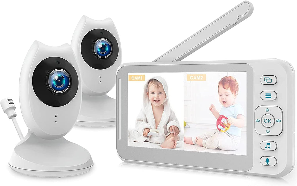 Video Baby Monitor with Camera and Audio, 4.3 inch, Night Vision, 2-Way Audio, Temperature Sensor X330