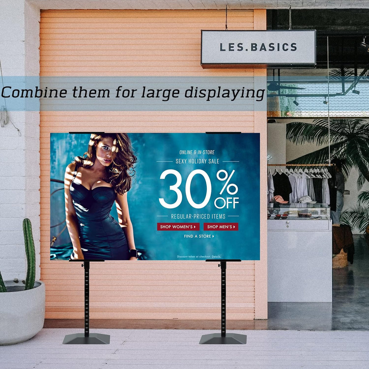 Poster Banner Stand with Scale Pole U564133