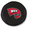 Black Vinyl Fitted Car Tire Cover Y9155