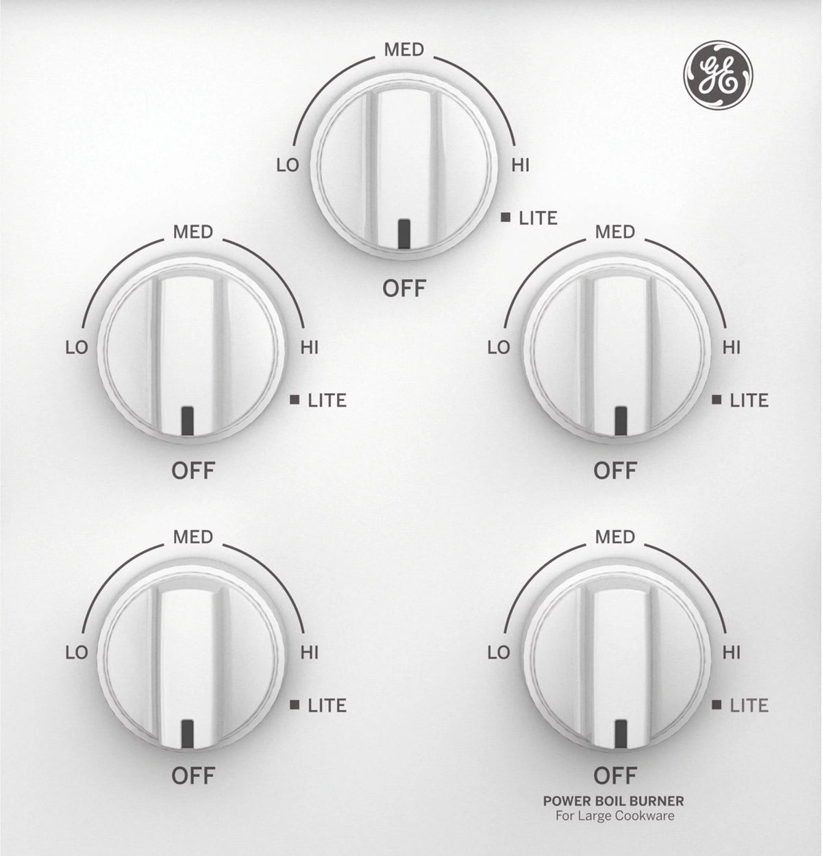 36" Gas Cooktop with 5 Sealed Burners in White V51545