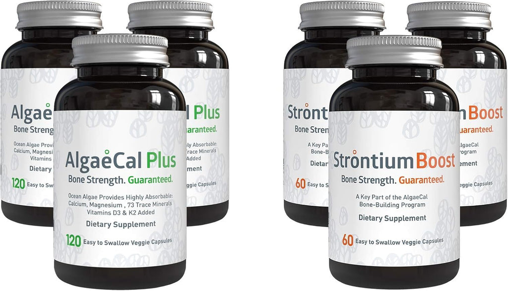Plant-Based Calcium Supplement with Magnesium, Boron, Vitamin K2 + D3, 3 Month Supply F539