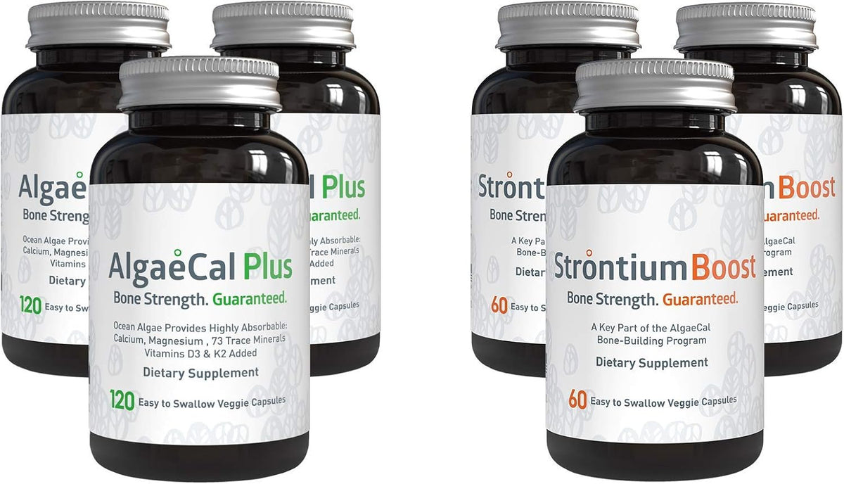 Plant-Based Calcium Supplement with Magnesium, Boron, Vitamin K2 + D3, 3 Month Supply F539