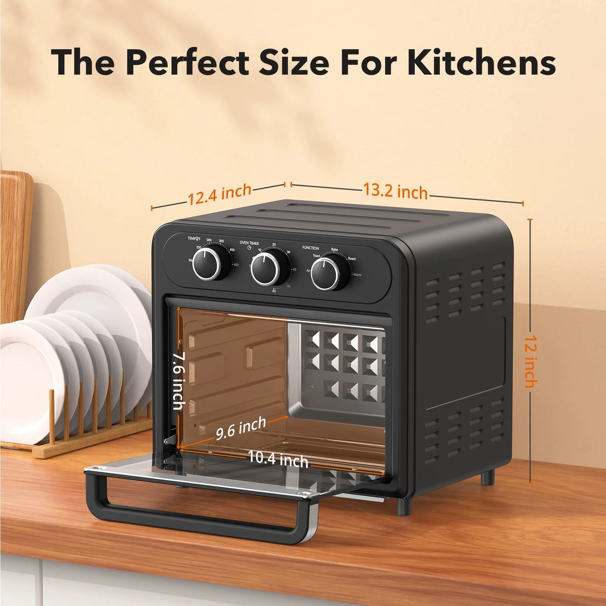 1700W 14.8 Quart 9 in 1 Air Fryer Oven J9932