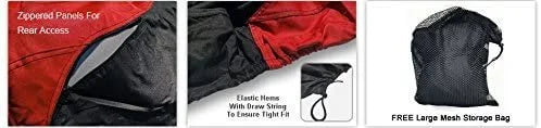 RED/Black Trailerable Jet Ski Cover with Storage Bag O707