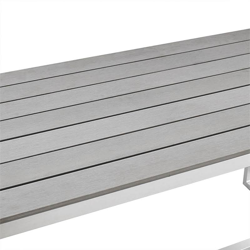 Grey Patio Dining Bench U151