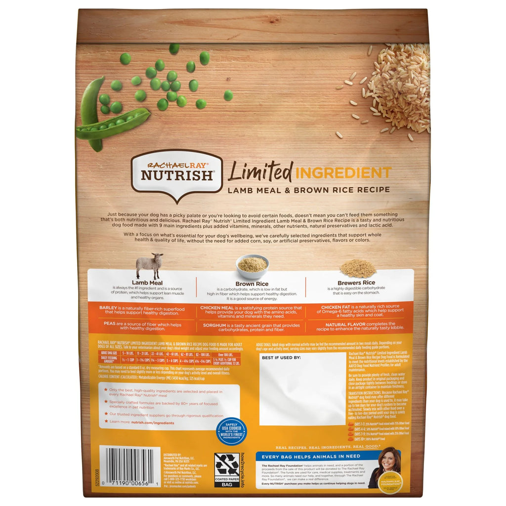 Limited Ingredient Lamb Meal & Brown Rice Dog Food G53868