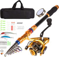 12 FT Carbon Fiber Telescopic Fishing Rod and Reel Combo with Carrier Bag C7778