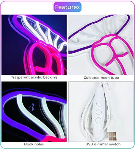 Purple Neon Light LED Night Light Sign V69501