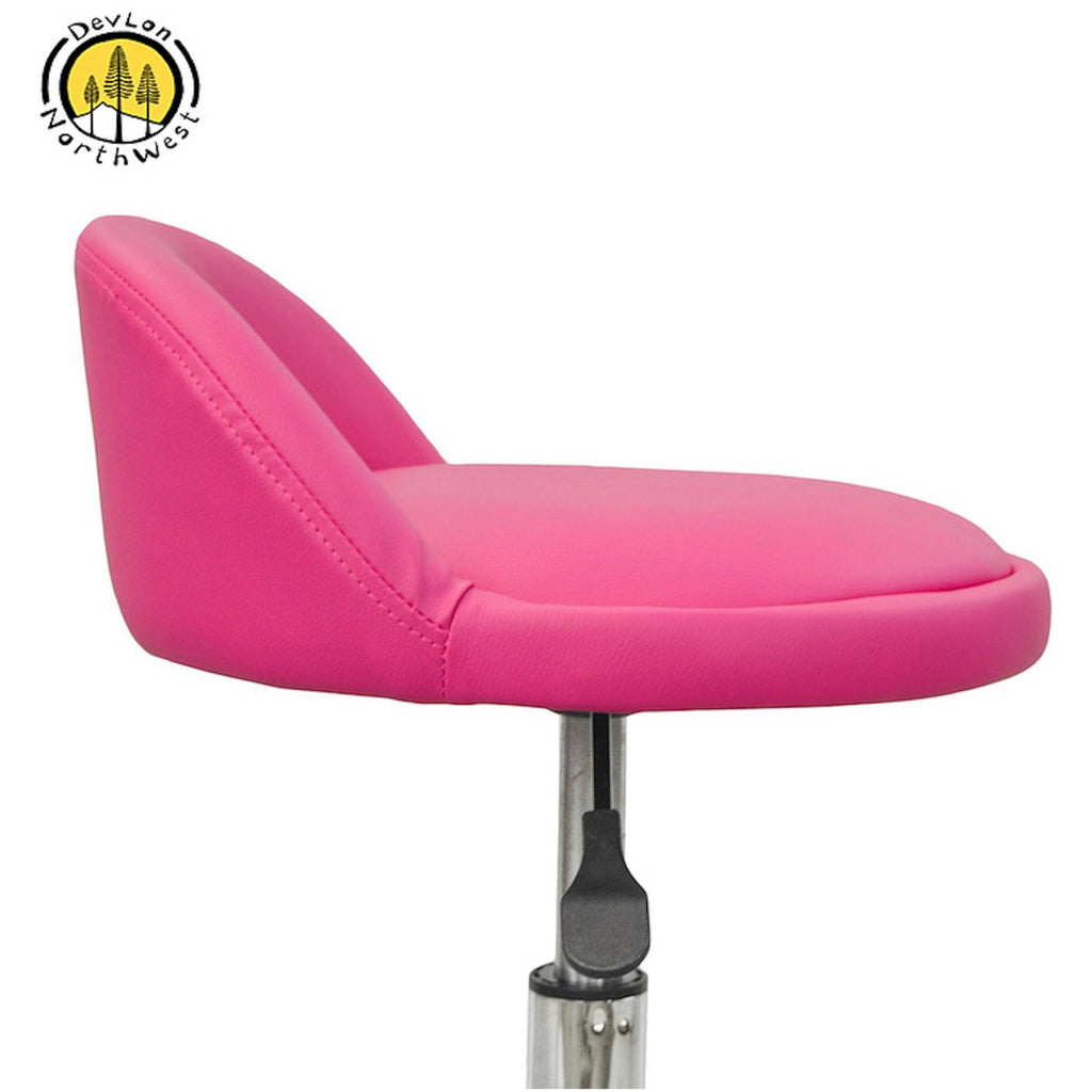 Pink Salon Stool with Back Rest R287