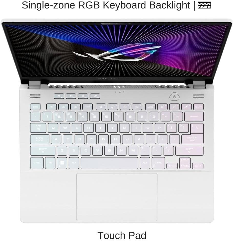 14" QHD Gaming Laptop, AMD Ryzen 9, 32GB DDR4, 2TB SSD, Windows 11 Home, White D61006