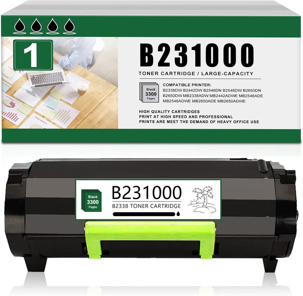 Black Remanufactured Toner Cartridge for Lexmark Printer H324