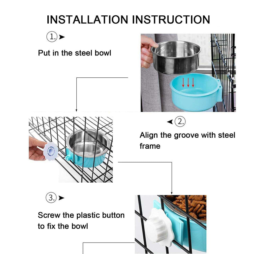 Stainless Steel Dog Crate Bowl W7852