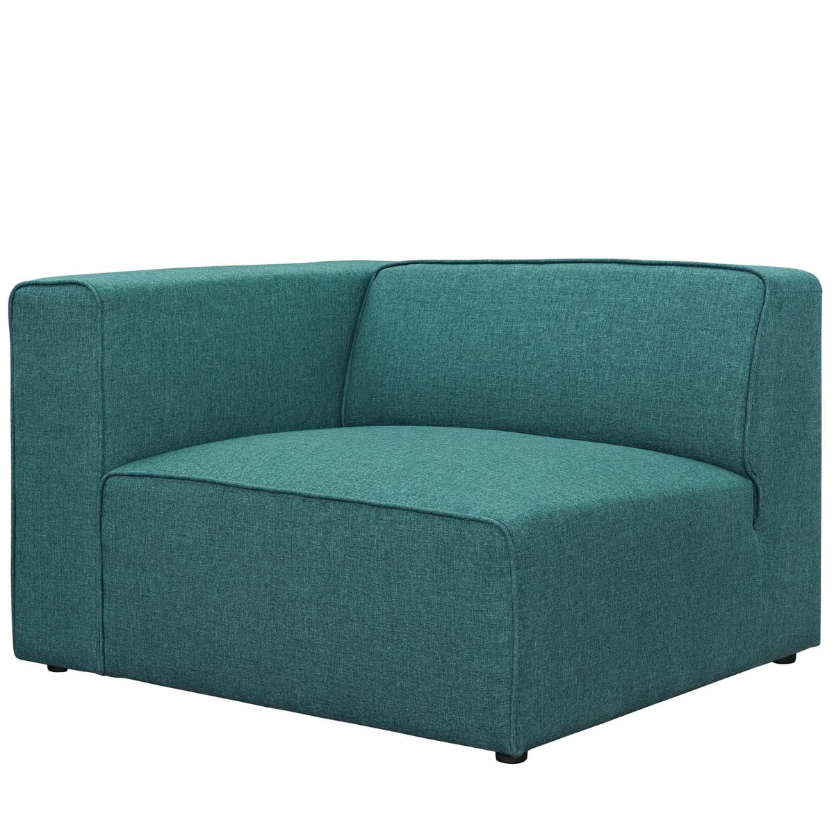 Teal Upholstered Fabric 7 Piece Sectional Sofa Set K4188