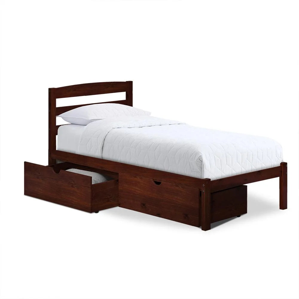 Twin Bed with Two Storage Drawers V6959