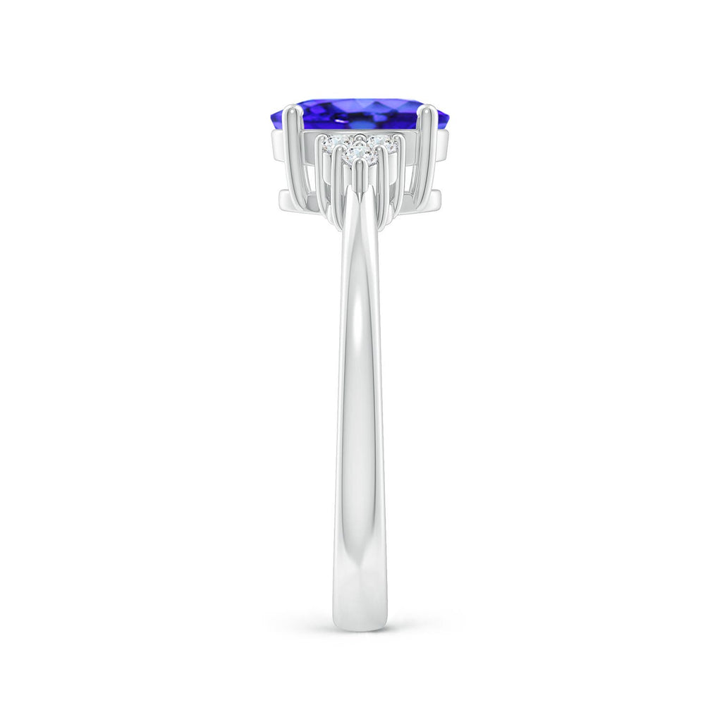 Natural Tanzanite Platinum Ring Size 7 X156633