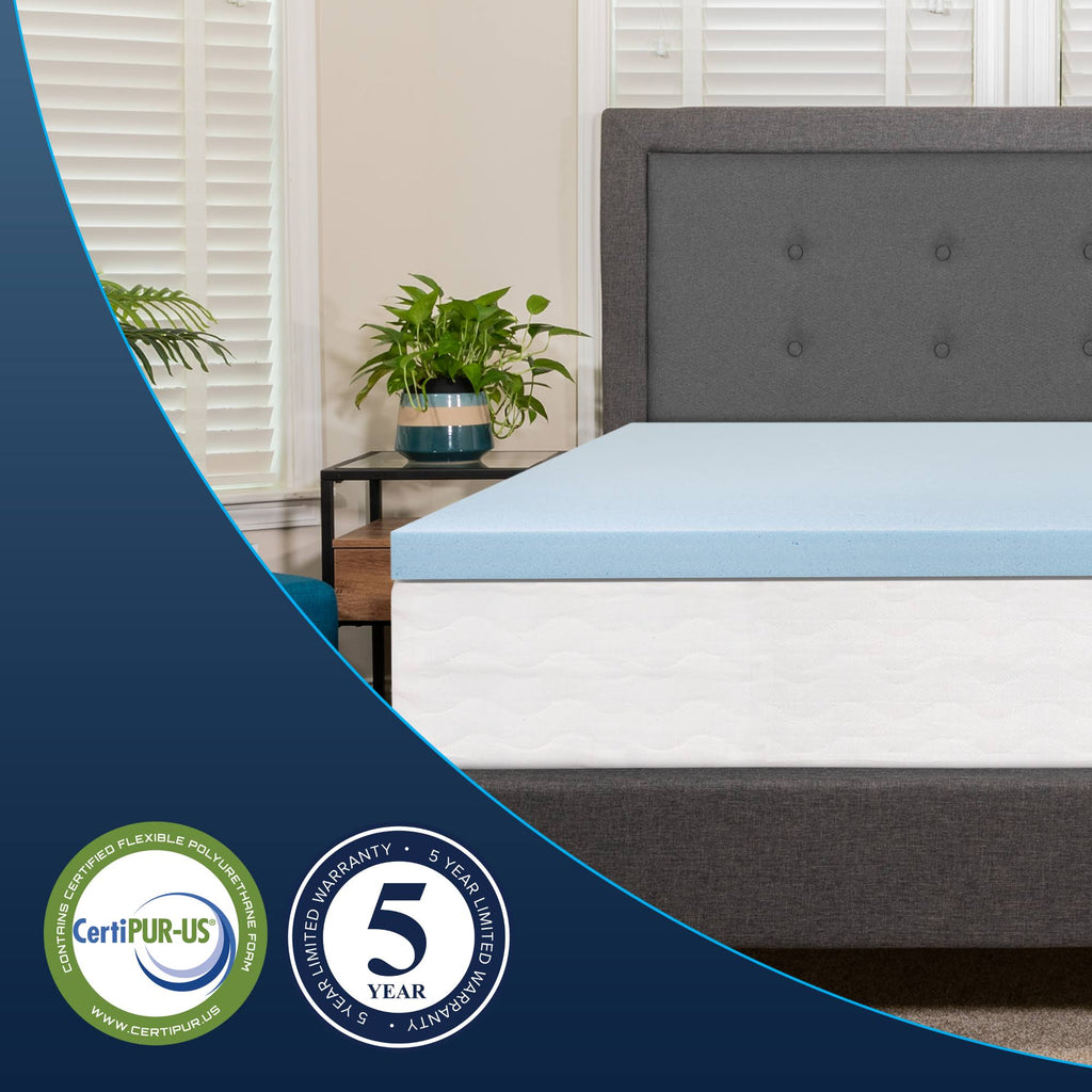 2 inch Cool Gel Memory Foam Mattress Topper Full A817177