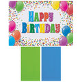 Paper Happy Birthday Placemat and Dinner Napkin Kit Combo Pack S14702