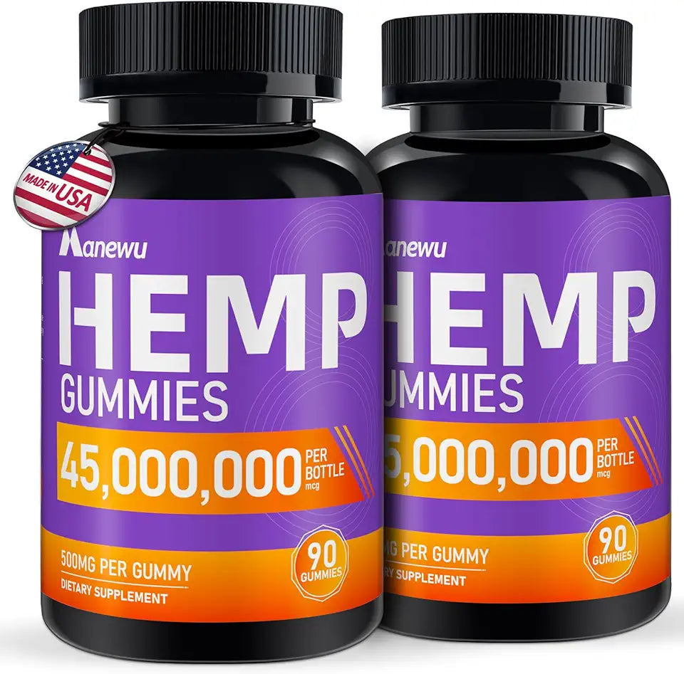 Hemp Gummies Vegan Non-GMO 2Pack C466