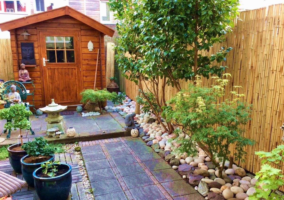 Natural Reed Fence, 5'H x 14'L F753