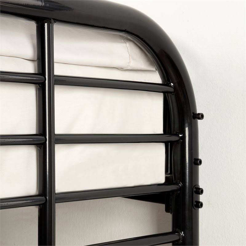 Black Metal Twin Over Futon Bunk Bed W934303