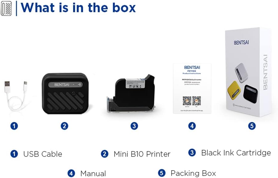 Mini Handheld WiFi Printer with iOS/Android APP G543223