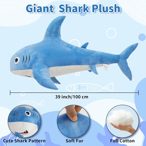 47 inch 3.1lb Shark Stuffed Animal Plush Toy N93061