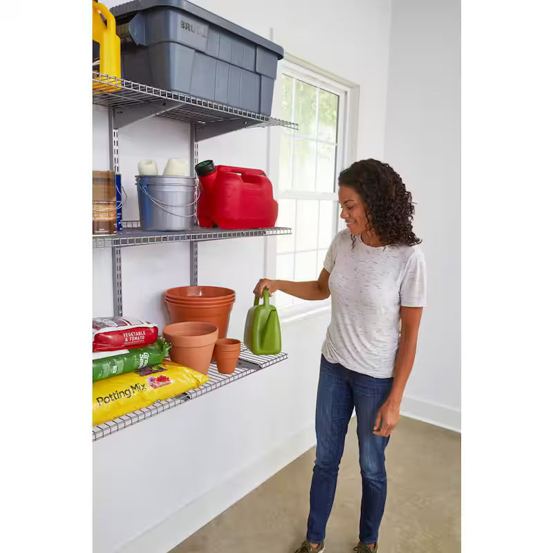 16 in. x 48 in. Wire Garage Wall Shelving Kit (3-Pack) D18842