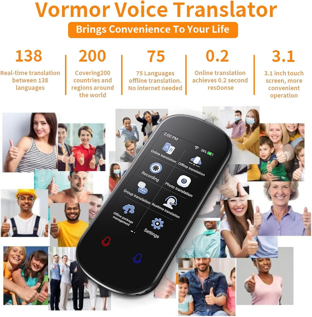 138 Languages Instant Translator Device V83991