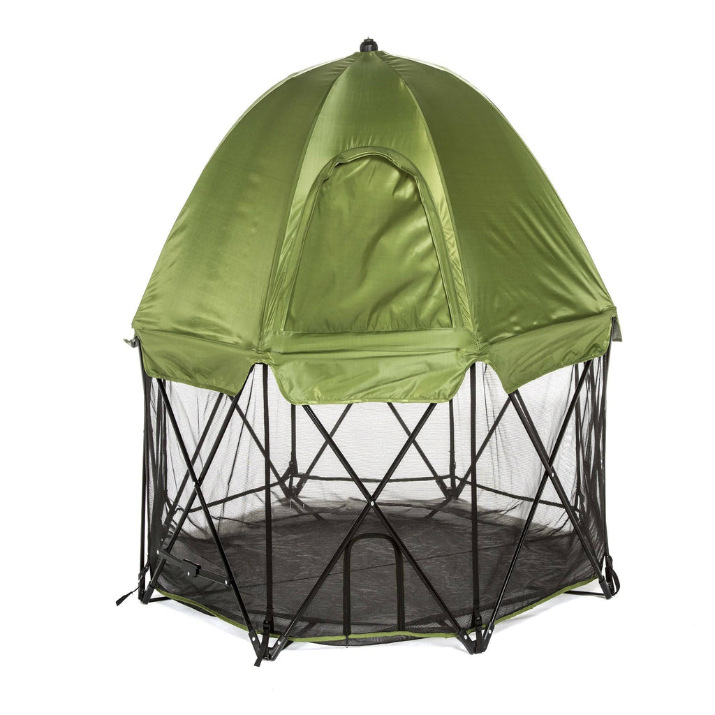 Green Eight Panel Pet Pen with Canopy B544