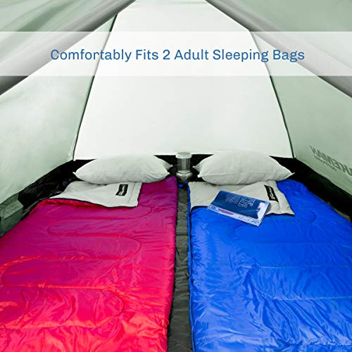 2 Person Camping Tent with Rain Fly and Carrying Bag Q867629