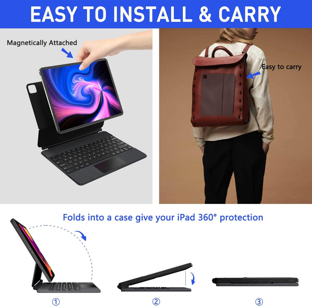 Magnetic iPad Keyboard Case with Touchpad K54346