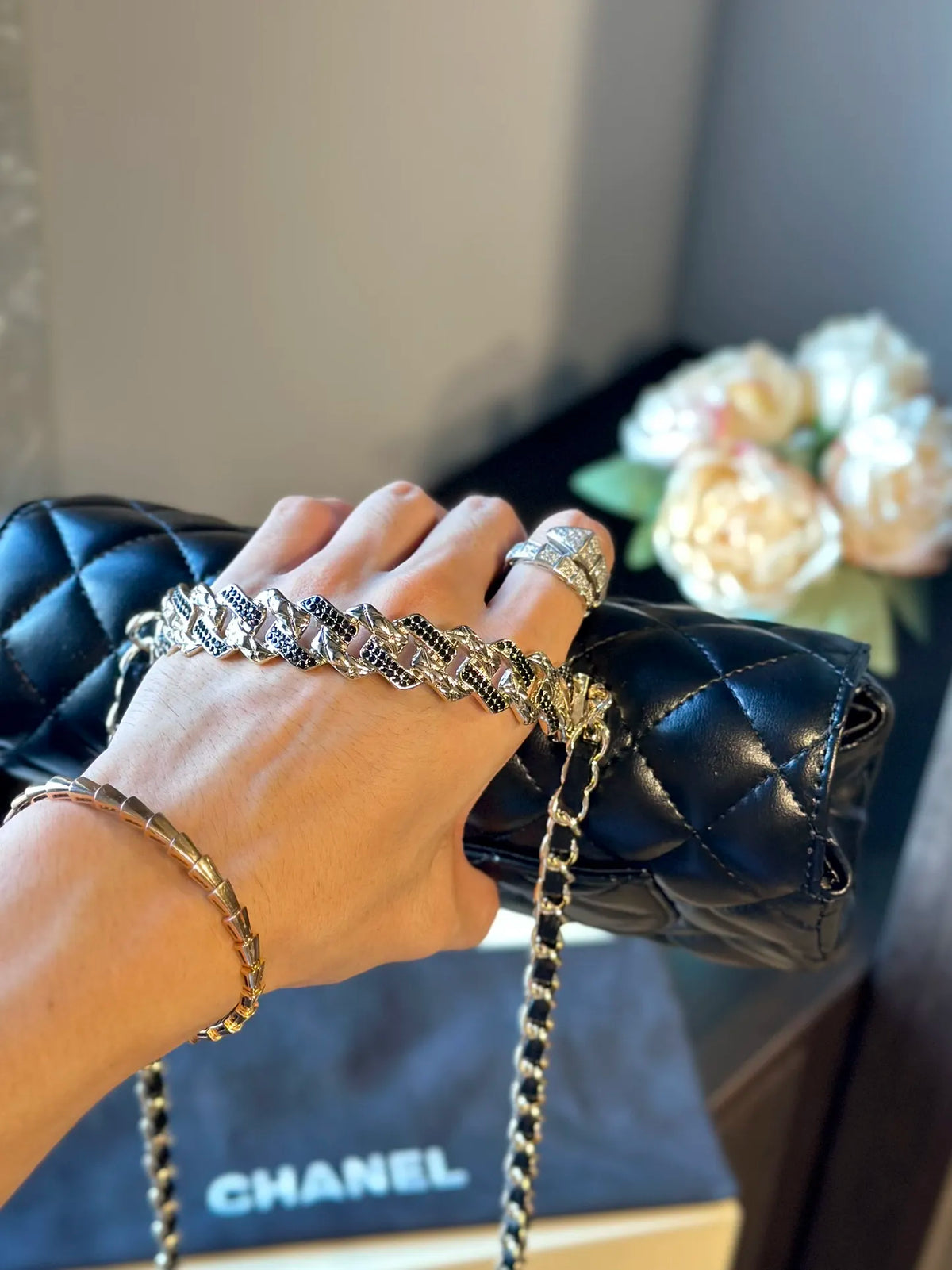 Quilted Lambskin Flap Bag X282