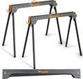 Sawhorse 2 Pack Portable Folding Heavy Duty 1100 LBS Weight Capacity G572