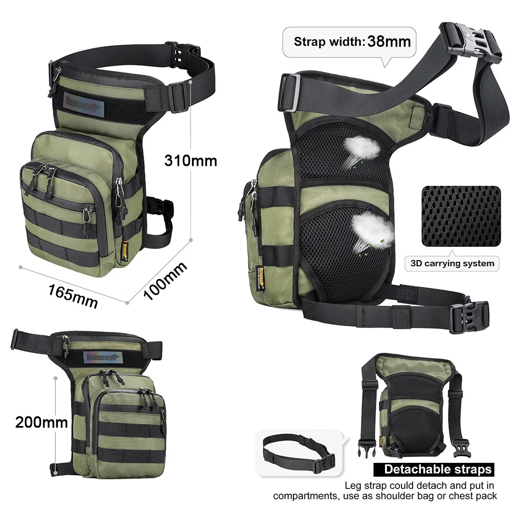 Large Capacity Motorcycle Leg Bag Waist Pack P291849