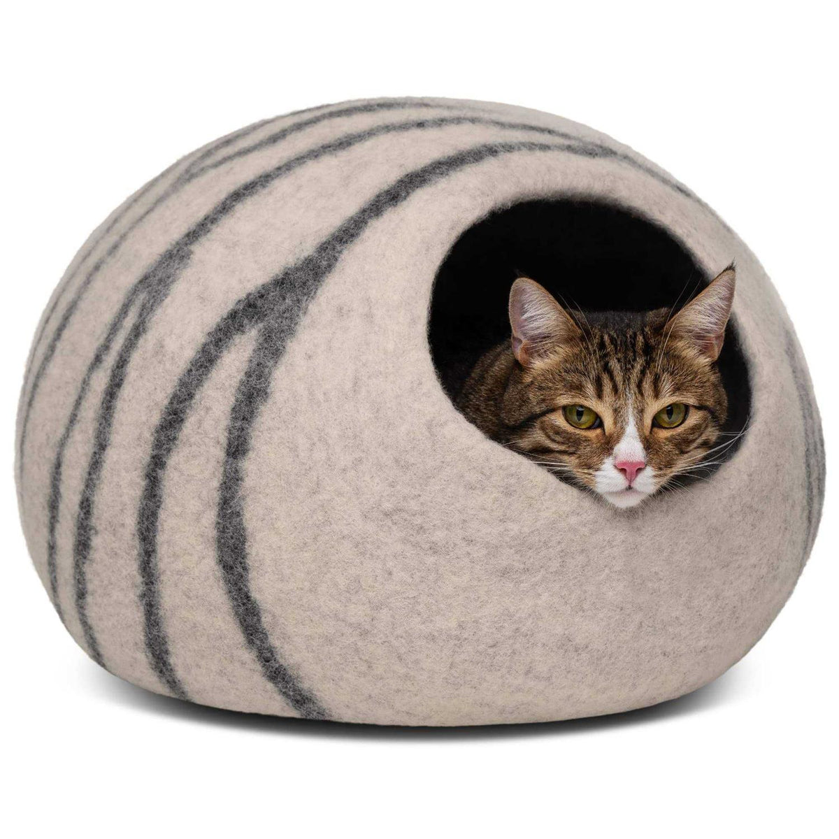 Felt Cat Bed Cave 100% Merino Wool H100