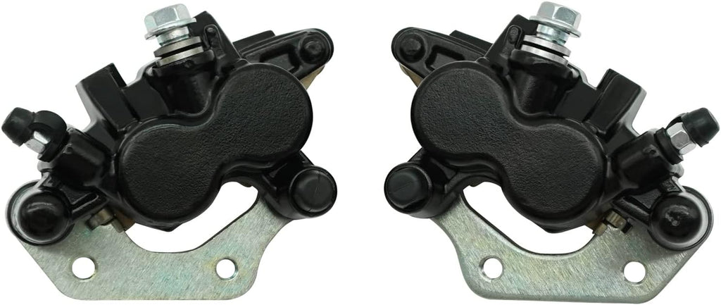 Front Left Right Brake Calipers & Pads for Kawasaki KFX700 Brute Force 650 Prairie 650 700 KVF650 KVF700 F210