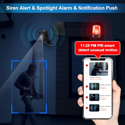 2K Battery Powered Wireless Security Camera H130742