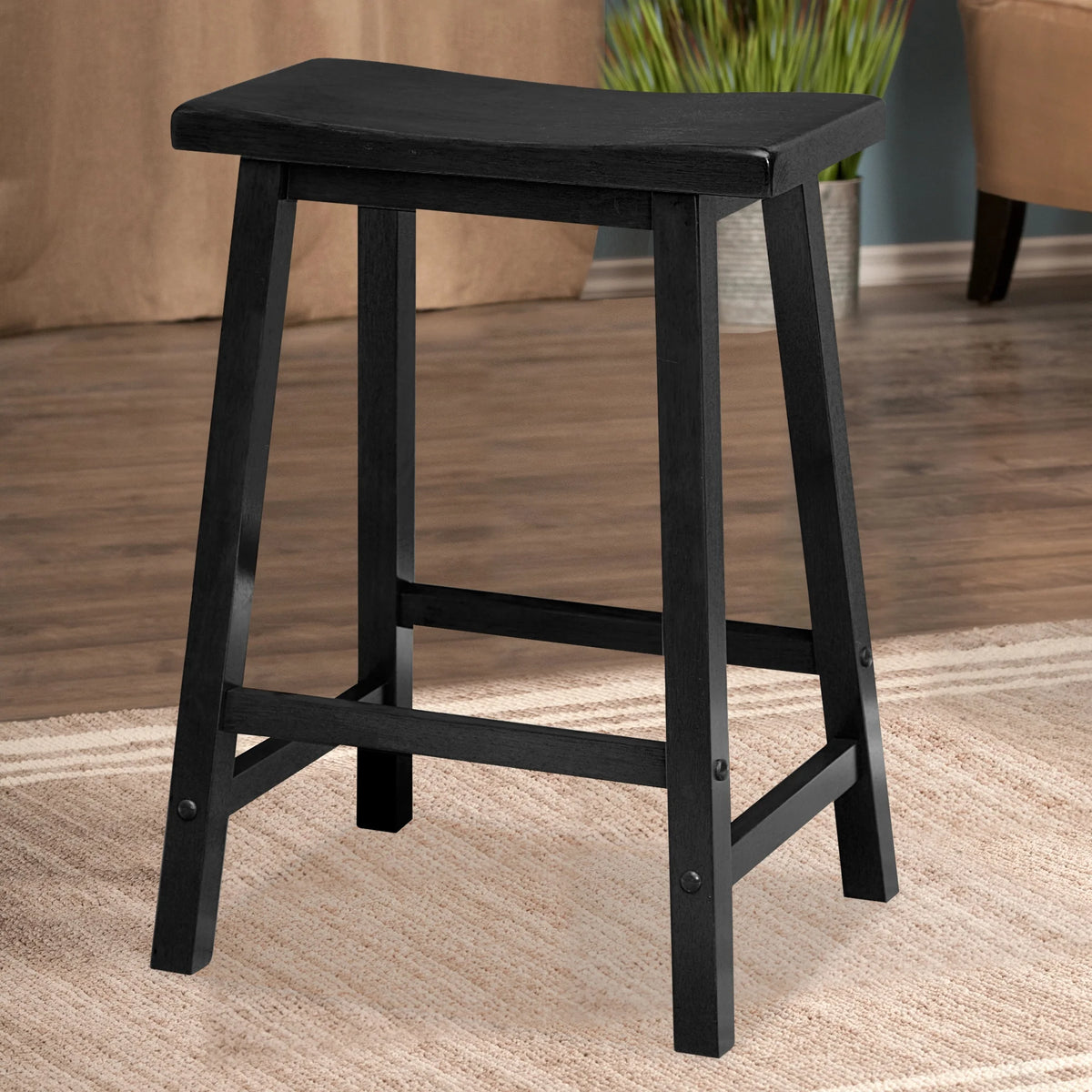 Black 24" Counter Stool P4713