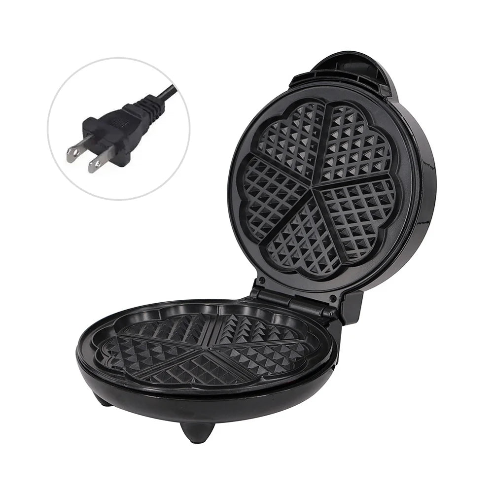 1000W Heart-Shaped Waffle Maker E586