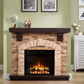 Tan Electric Fireplace K13913