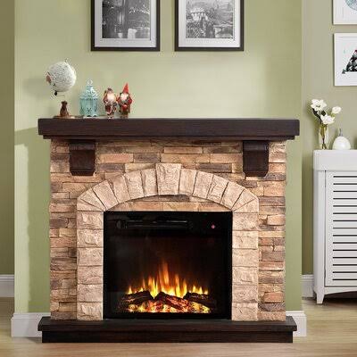Tan Electric Fireplace K13913