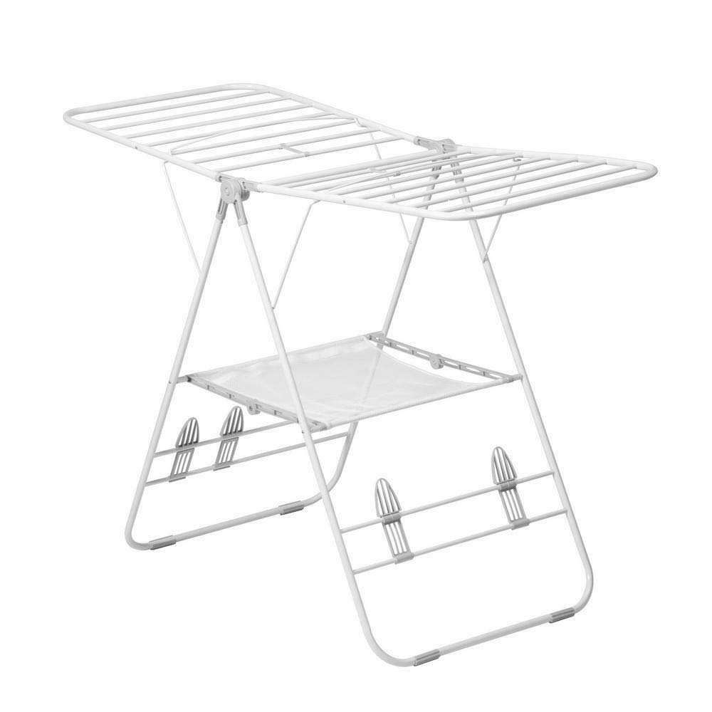 White Heavy-Duty Gullwing Portable Drying Rack P72611