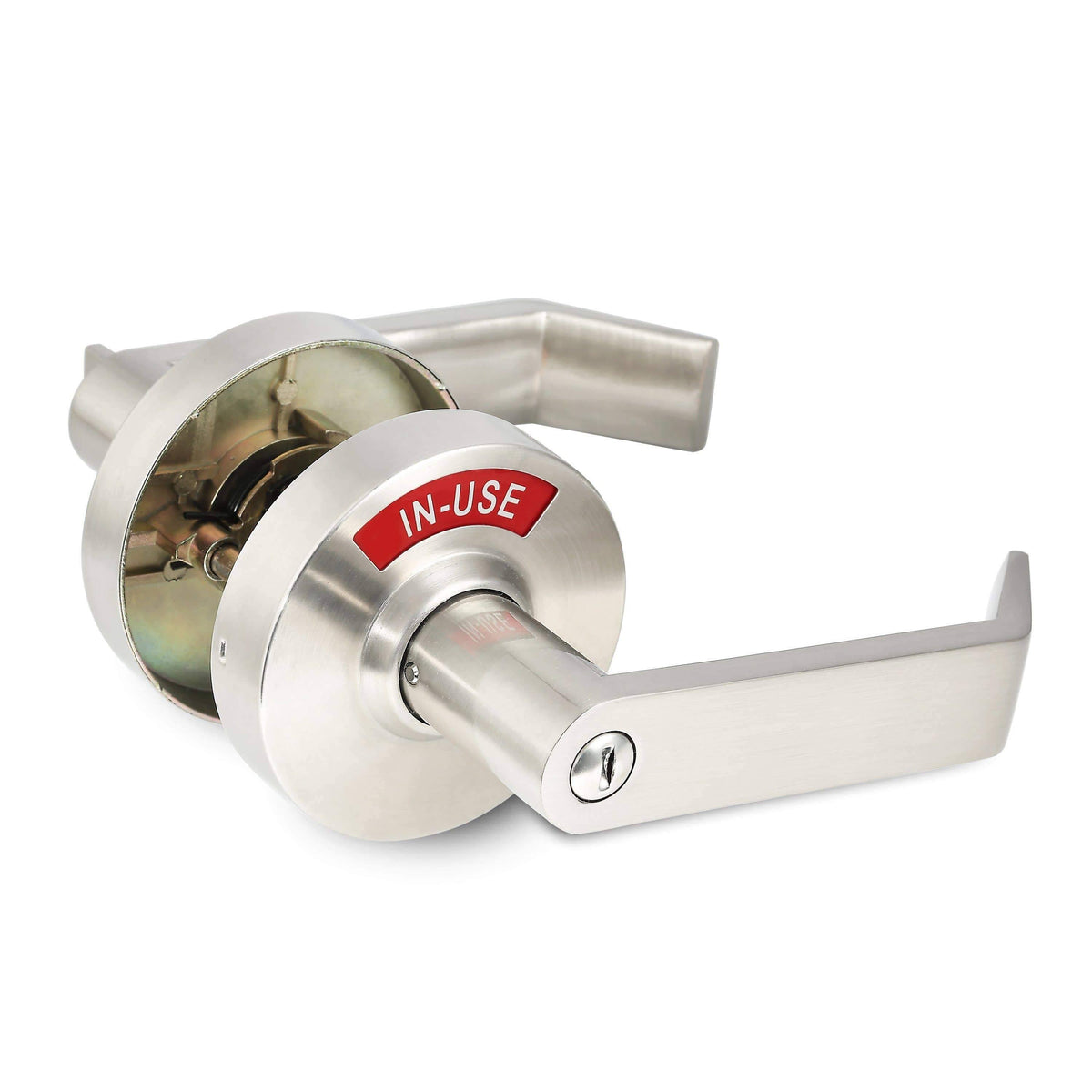 Satin Nickel Privacy Indicator Lock and Lever K950