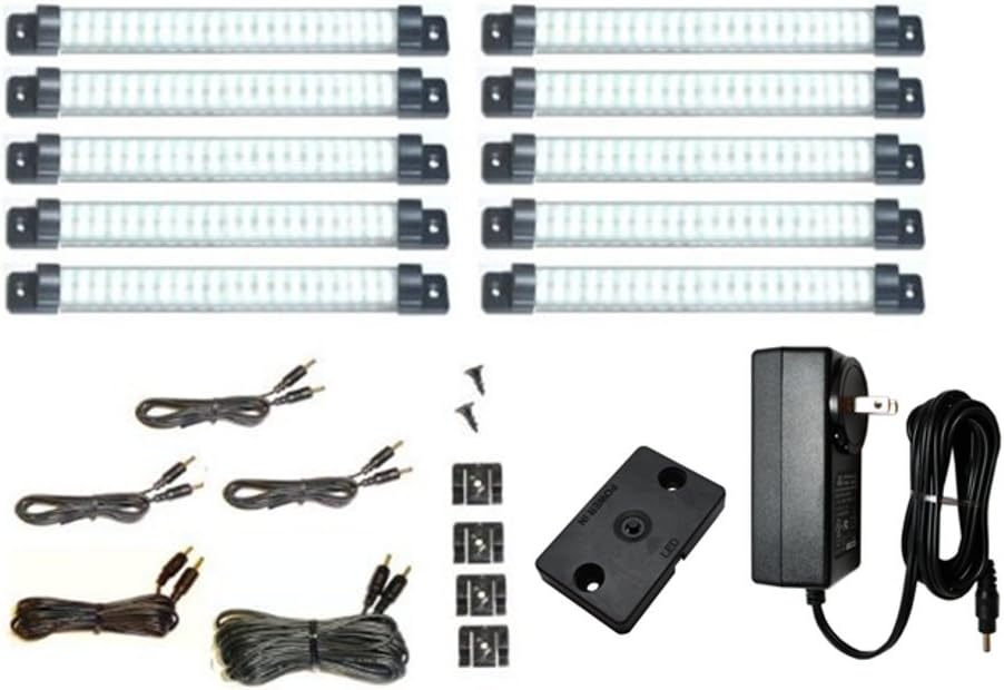 Under Cabinet LED Lighting Kit 10 Panels Warm White Dimmable P414131