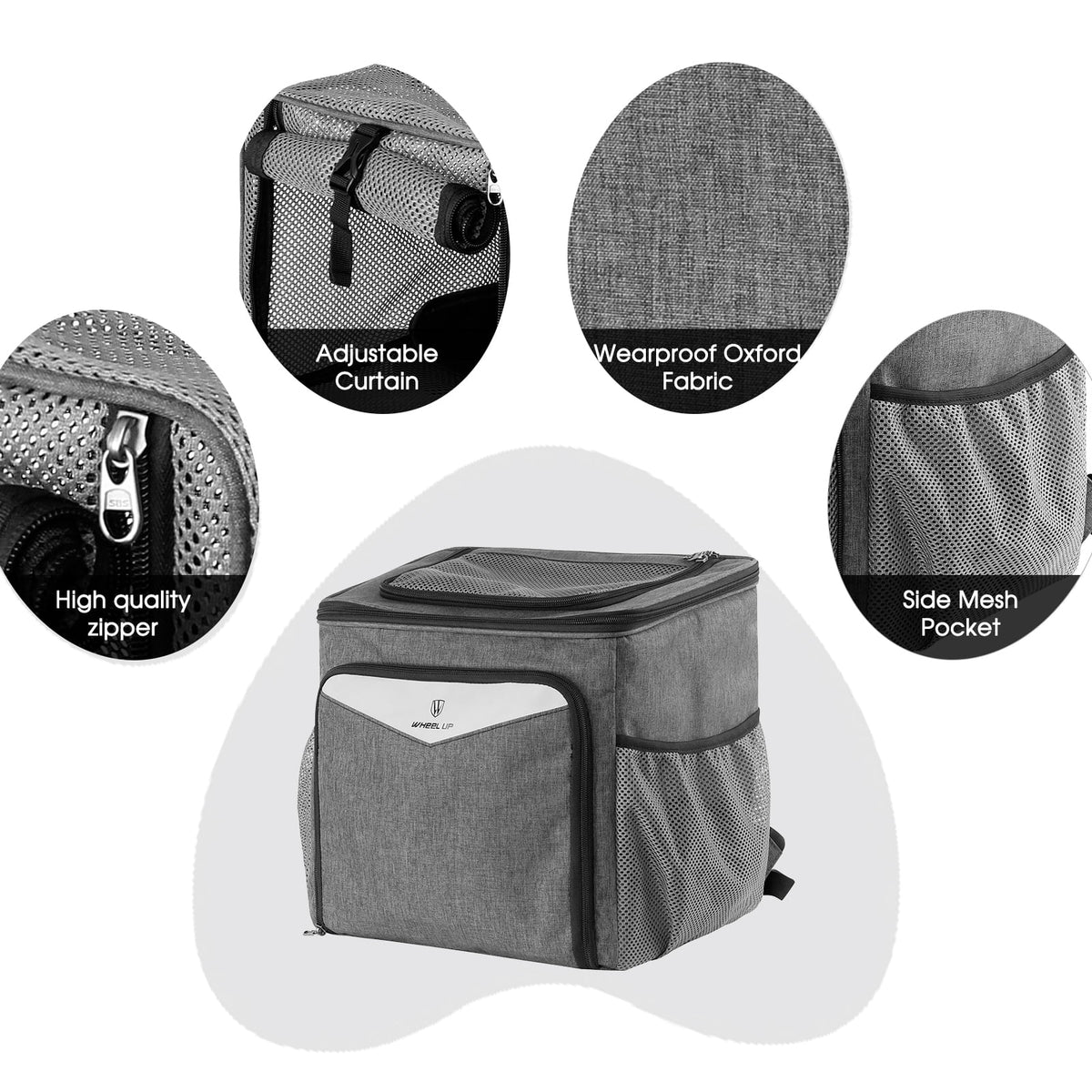 Expandable Carrier Backpack for Small Dogs and Cats A7504