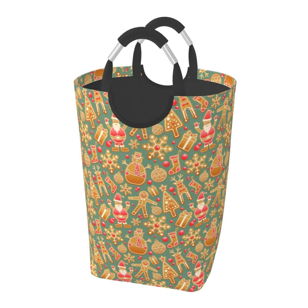 Large Collapsible Laundry Hamper with Aluminum Handle, 50L Q8160