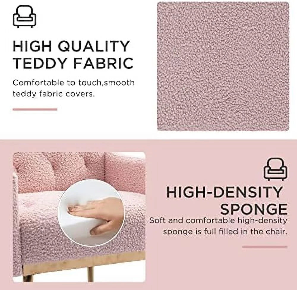 Gray Upholstered Accent Chair with Metal Legs N4780